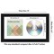 Americanflat 6.5x12 CD & Album Art Display - 4.5x.4.5 Opening for Album Cover & 4.5x.4.5 Opening for Compact Disc with Mounting Board - Shatter Resistant Glass - Hanging Hardware with Easel - Black